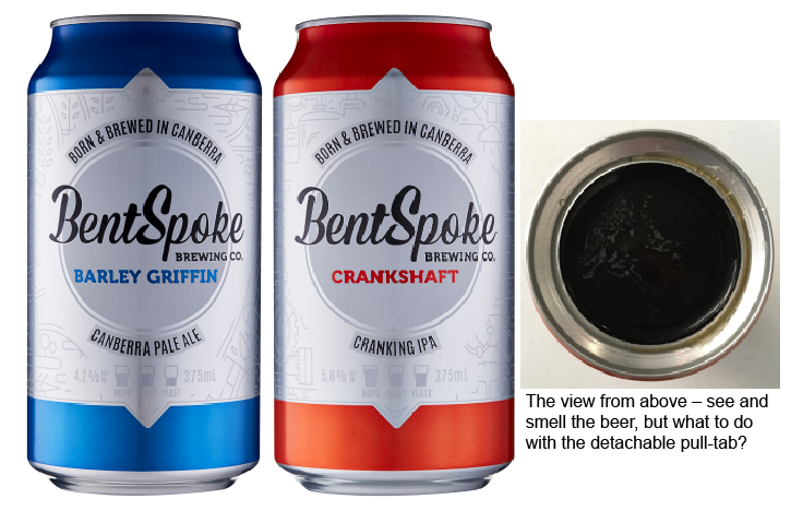 BentSpoke cans feature a removable pull-tab and wide opening