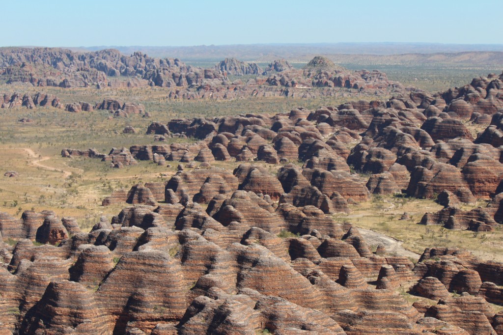 Bungle Bungles sandstone domes from the air. Photo Jill Shanahan