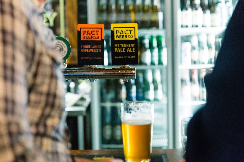 Pact beer on tap