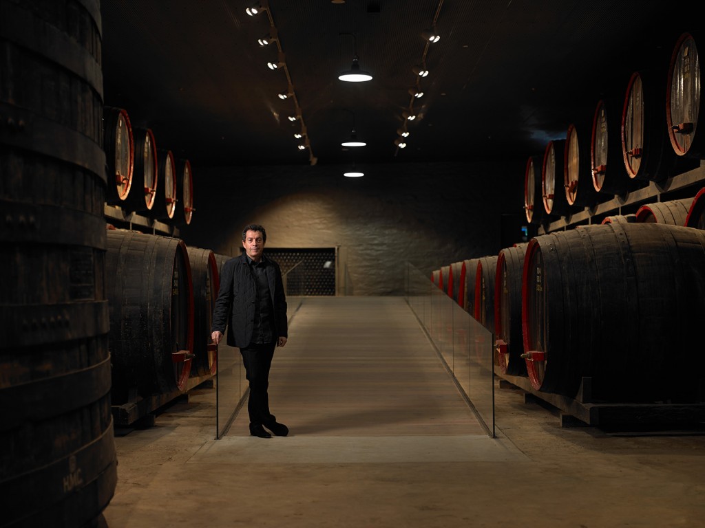 Winemaker Peter Gago in Penfolds Magill Cellars, Adelaide